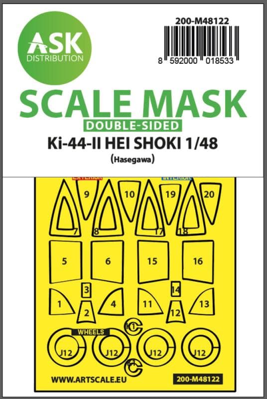 Ki-44-Ii Hei Shoki - Double-Sided Express Mask, Self-Adhesive And Pre-Cutted [Hasegawa]