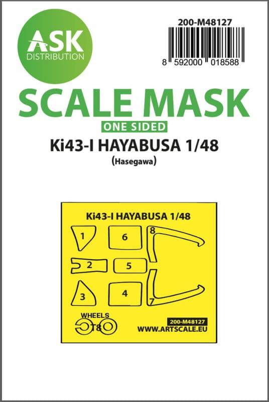 Ki-43-I Hayabusa - One-Sided Express Mask, Self-Adhesive And Pre-Cutted [Hasegawa]