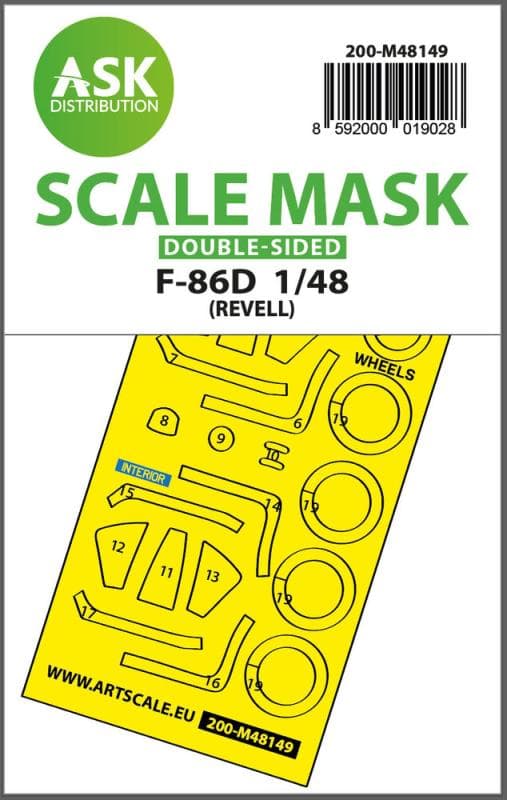 F-86d - Double-Sided Express Fit Mask [Revell]