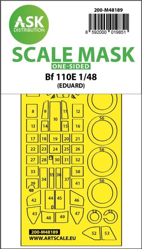 Messerschmitt Bf 110e - One-Sided Express Fit Mask [Eduard]
