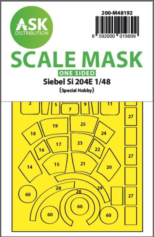 Siebel Si 204e - One-Sided Realy Fit And Self Adhesive Express Mask [Special Hobby]