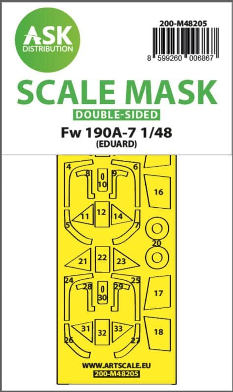 Fw 190a-7 - Double-Sided Express Fit Mask [Eduard]