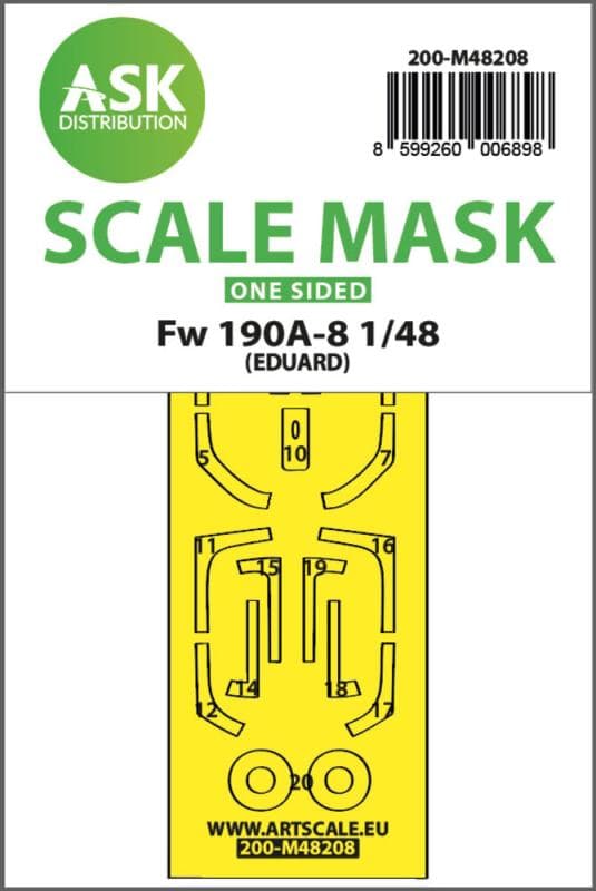 Fw 190a-8 - One-Sided Express Fit Mask [Eduard]