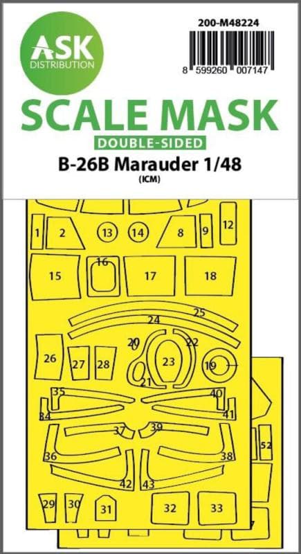 B-26b Marauder - Double-Sided Express Fit Mask [Icm]