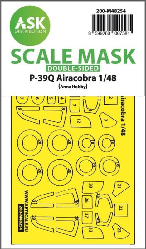 P-39q Airacobra - Double-Sided Express Fit Mask [Arma Hobby]