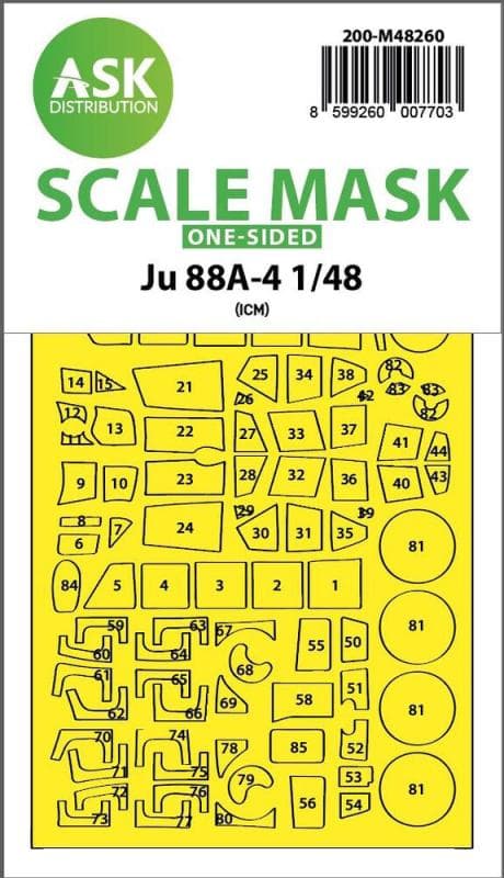 Ju 88a-4  - One-Sided Express Fit Mask [Icm]