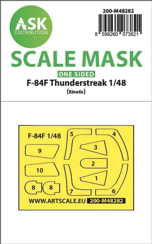 F-84f Thunderstreake - One-Sided Express Fit Mask [Kinetic]