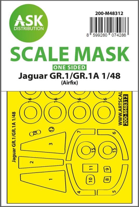Jaguar Gr.1/Gr.1a - One-Sided Express Fit Mask [Airfix]