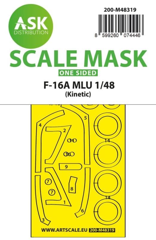 F-16a Mlu - One-Sided Fit And Self Adhesive Express Mask [Kinetic]