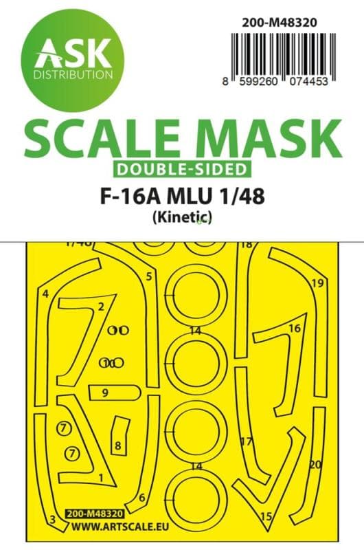 F-16a Mlu - Double-Sided Fit And Self Adhesive Express Mask [Kinetic]