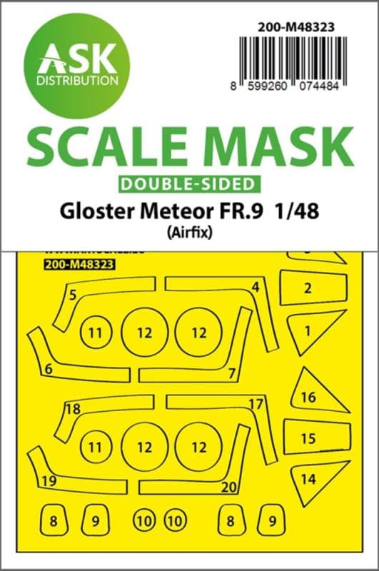 Gloster Meteor Fr.9 - Double-Sided Fit And Self Adhesive Express Mask [Airfix]