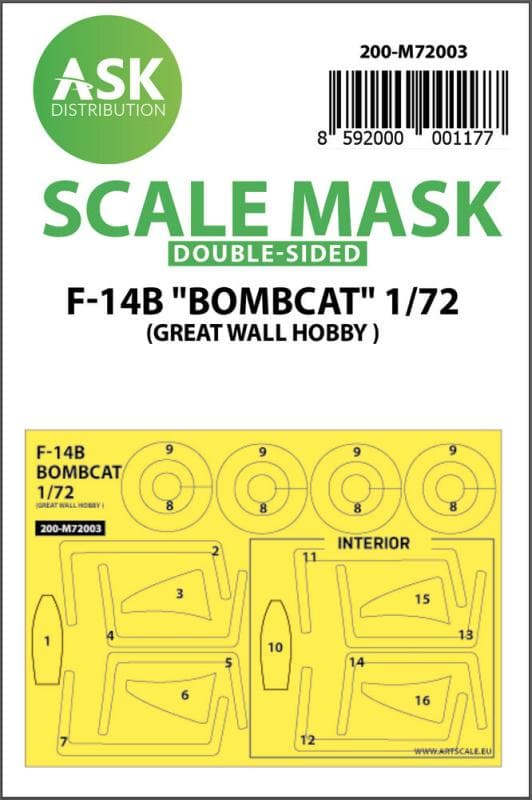 F-14b Bombcat - Double-Sided Painting Mask [Great Wall Hobby]