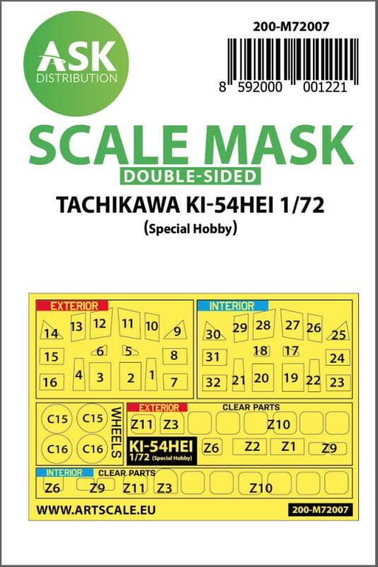 Tachikawa Ki-54hei - Double-Sided Painting Mask [Special Hobby]