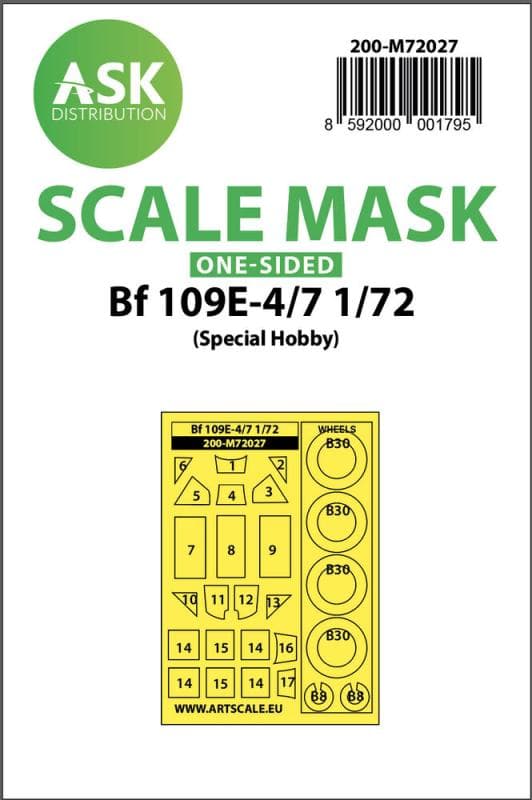 Bf 109e-4/7 - One-Sided Painting Mask [Special Hobby]