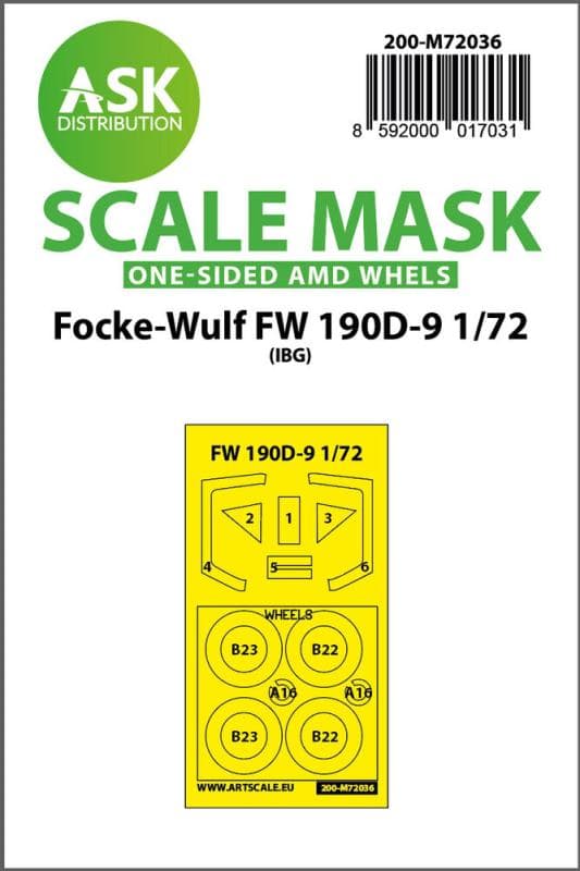 Focke-Wulf Fw 190d-9 - One-Sided Painting Mask [Ibg]