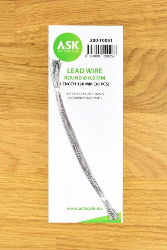 Lead Wire - Round Ã 0,3 Mm X 120 Mm (Cca. 30 Pcs)