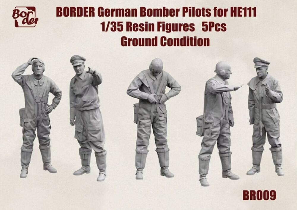German Bomber Pilots For He 111 Ground Condition (5 Pcs)