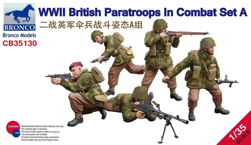 Wwii British Paratroops In Combat Set A