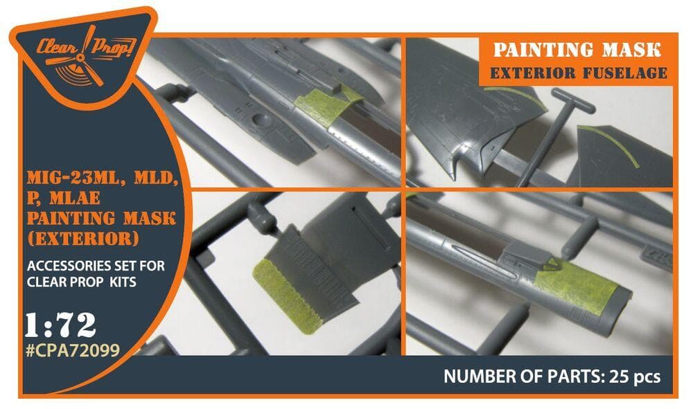 Mig-23ml, Mld, P, Mlae Exterior - Painting Mask [Clear Prop]