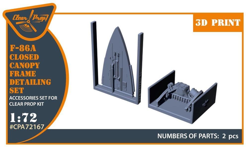 F-86a - Closed Canopy Frame Detailing Set [Clear Prop]