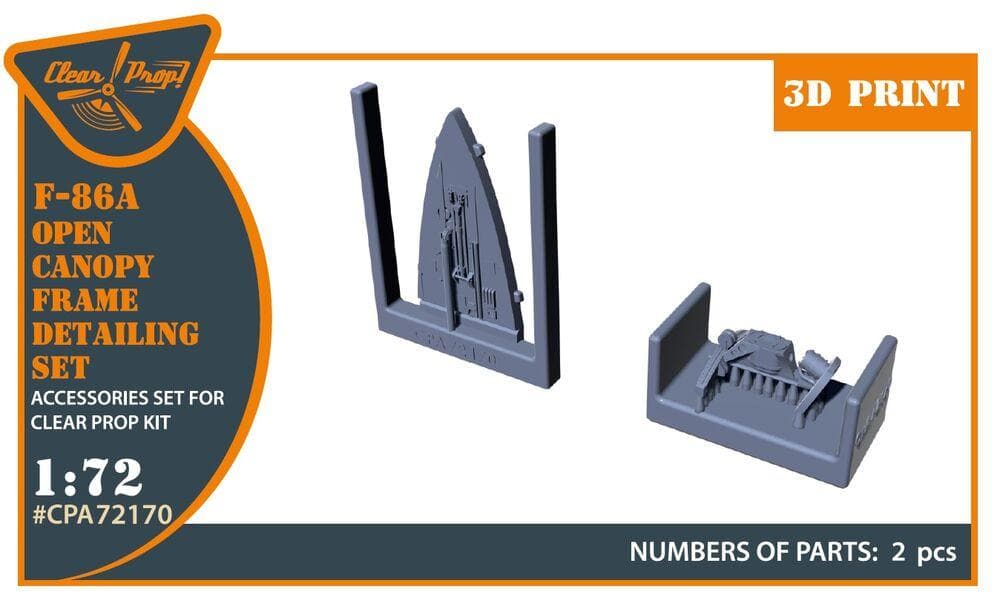F-86a - Open Canopy Frame Detailing Set [Clear Prop]