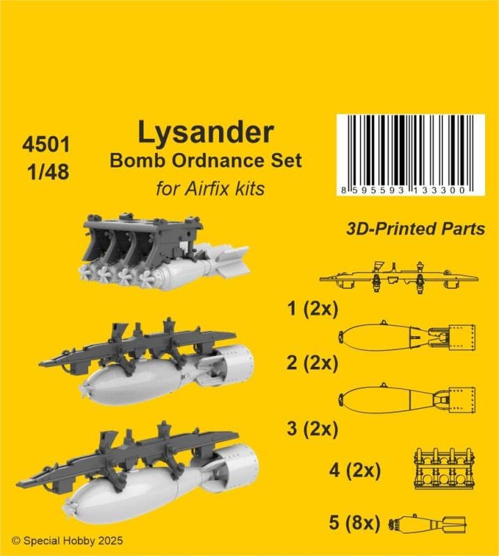Lysander - Bomb Ordnance Set [Airfix]