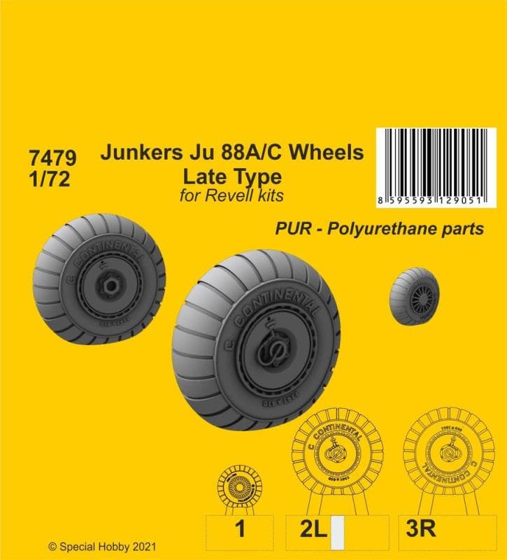 Junkers Ju 88a/C - Wheels Late Type [Revell]