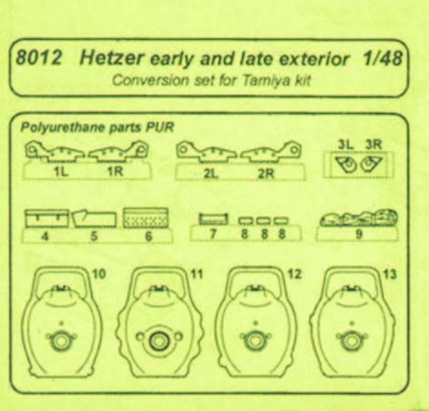 Hetzer Early And Late - Exterior [Tamiya]