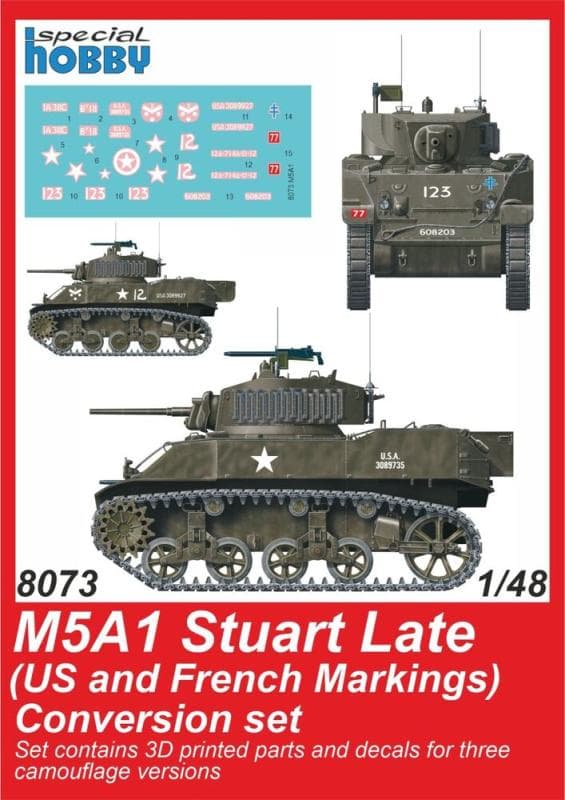 M5a1 Stuart Late (Us Army) - Conversion Set [Tamiya]