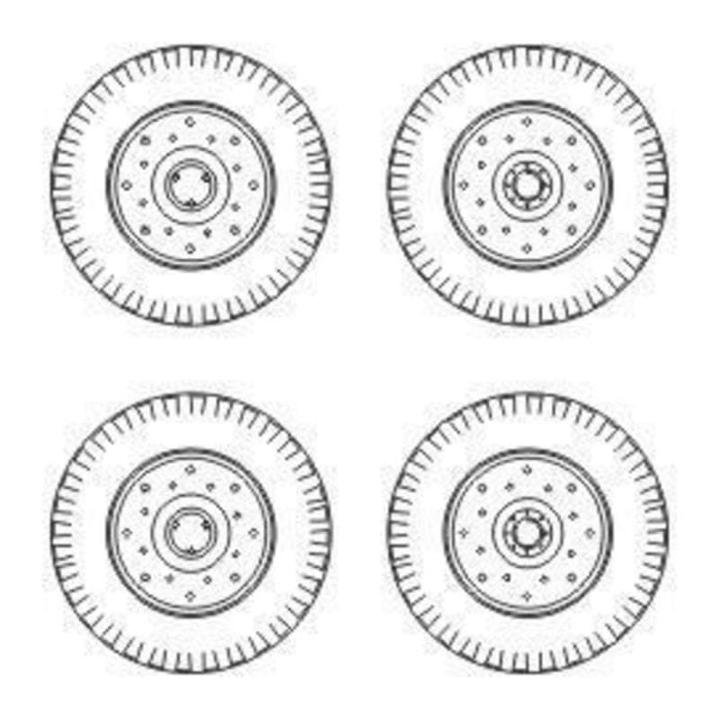 Chevrolet C.15a - Wheels Small Type 9x16 (Dunlop)