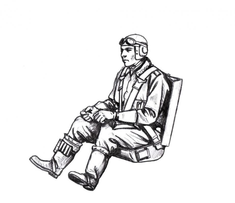 Messerschmitt Bf 109g - German Pilot, Seated [Eduard]