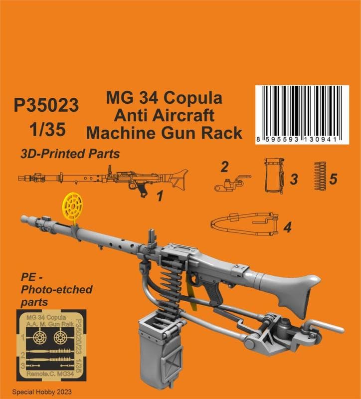 Mg 34 Copula Anti Aircraft Machine Gun Ralk (2 Pcs.)