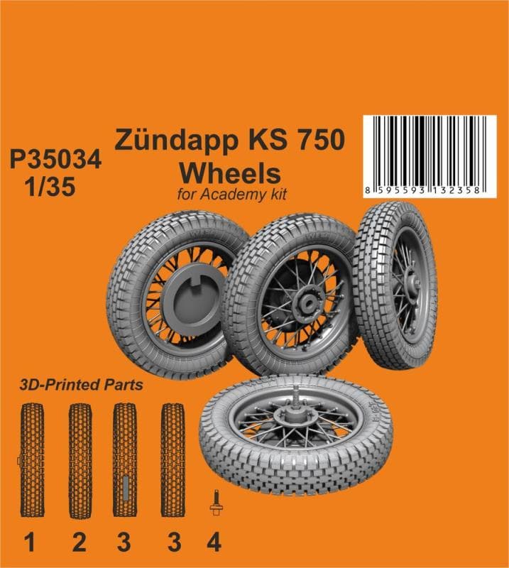 Zündapp Ks 750 - Wheels  [Academy]