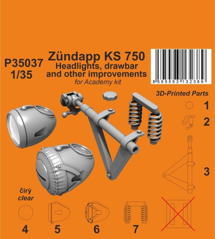 Zündapp Ks 750 Headlights, Drawbar And Other Improvements [Academy]