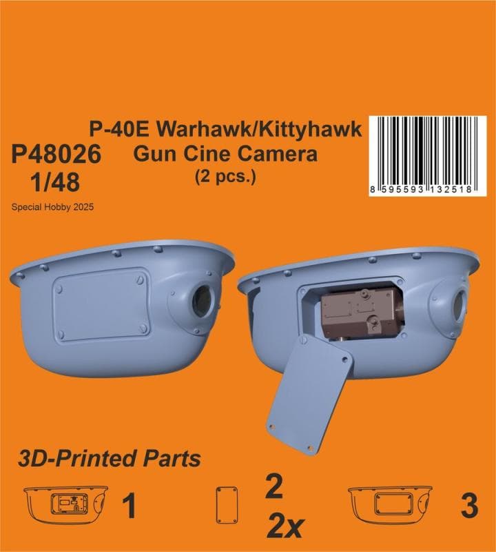 P-40e Warhawk/Kittyhawk Gun Cine Camera (N-2 Type) [Eduard]