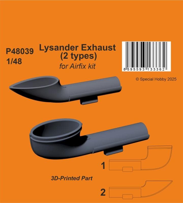 Lysander - Exhaust (2 Types) [Airfix]
