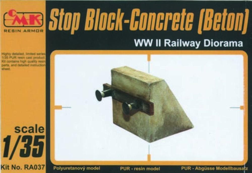 Stop Block-Concrete (Beton) Ww Ii Railway Diorama