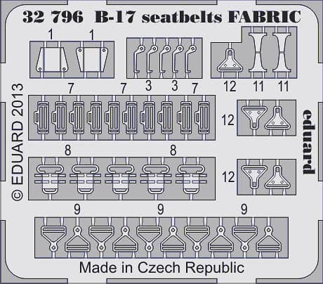 B-17 - Seatbelts Fabric [Hkm]