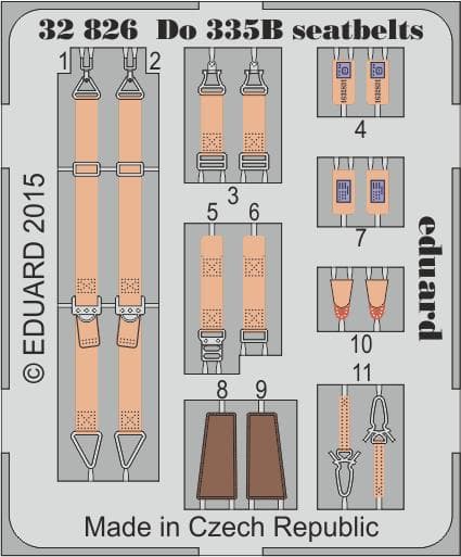 Dornier Do-335 B-2 Zerstörer - Seatbelts [Hkm]
