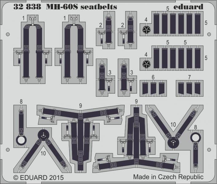 Mh-60s Searbelts [Academy]