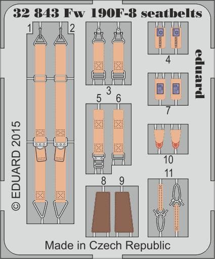 Focke Wulf Fw190 F-8 - Seatbelts [Revell]