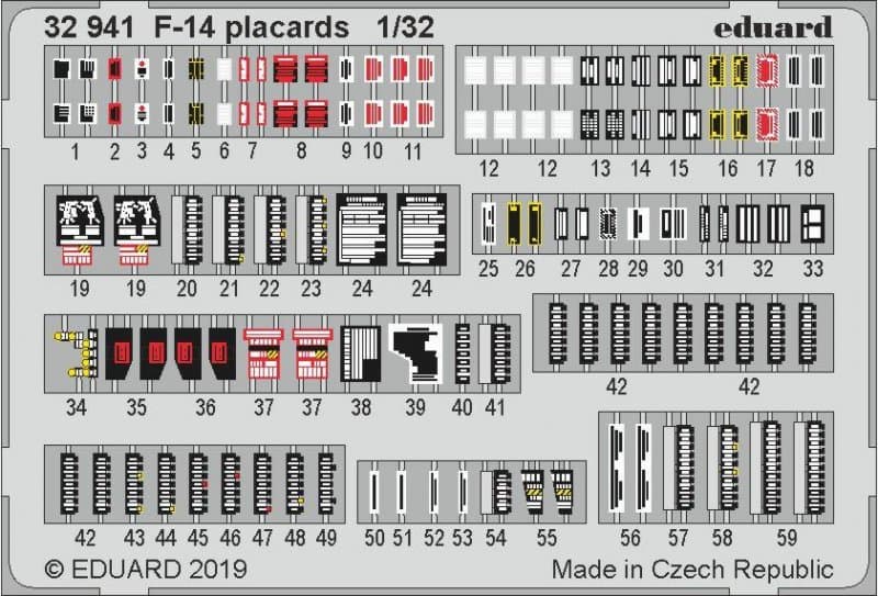 F-14 Tomcat - Placards [Tamiya]