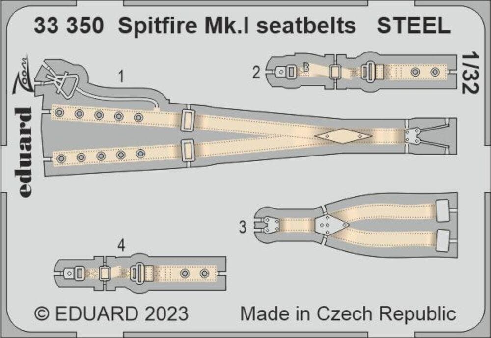 Spitfire Mk.I - Seatbelts Steel [Kotare]