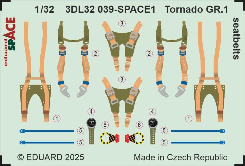 Tornado Gr.1 - Seatbelts - Space [Italeri]