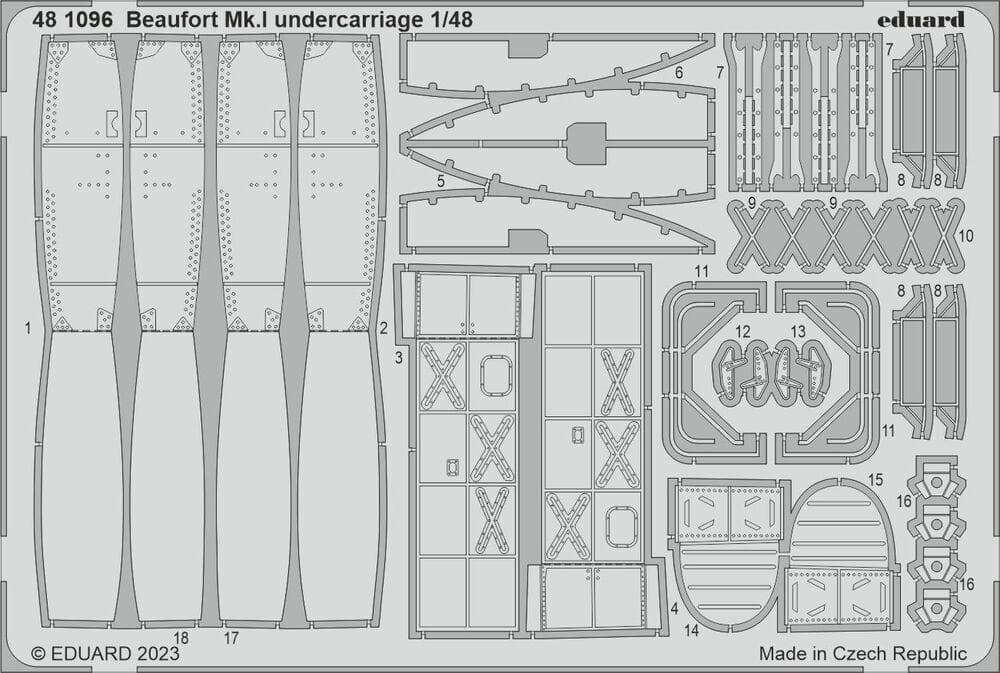 Beaufort Mk.I - Undercarriage [Icm]