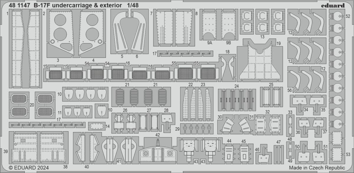 B-17f - Undercarriage & Exterior [Eduard]