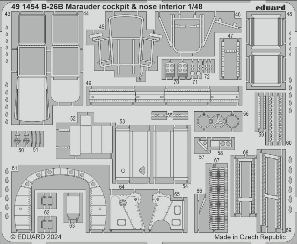 B-26b Marauder - Cockpit & Nose Interior  [Icm]