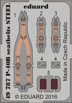 Curtiss P-40b - Seatbelts Steel [Airfix]