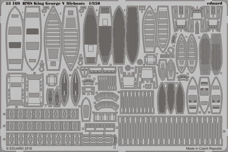 Hms King George V - Lifeboats [Tamiya]