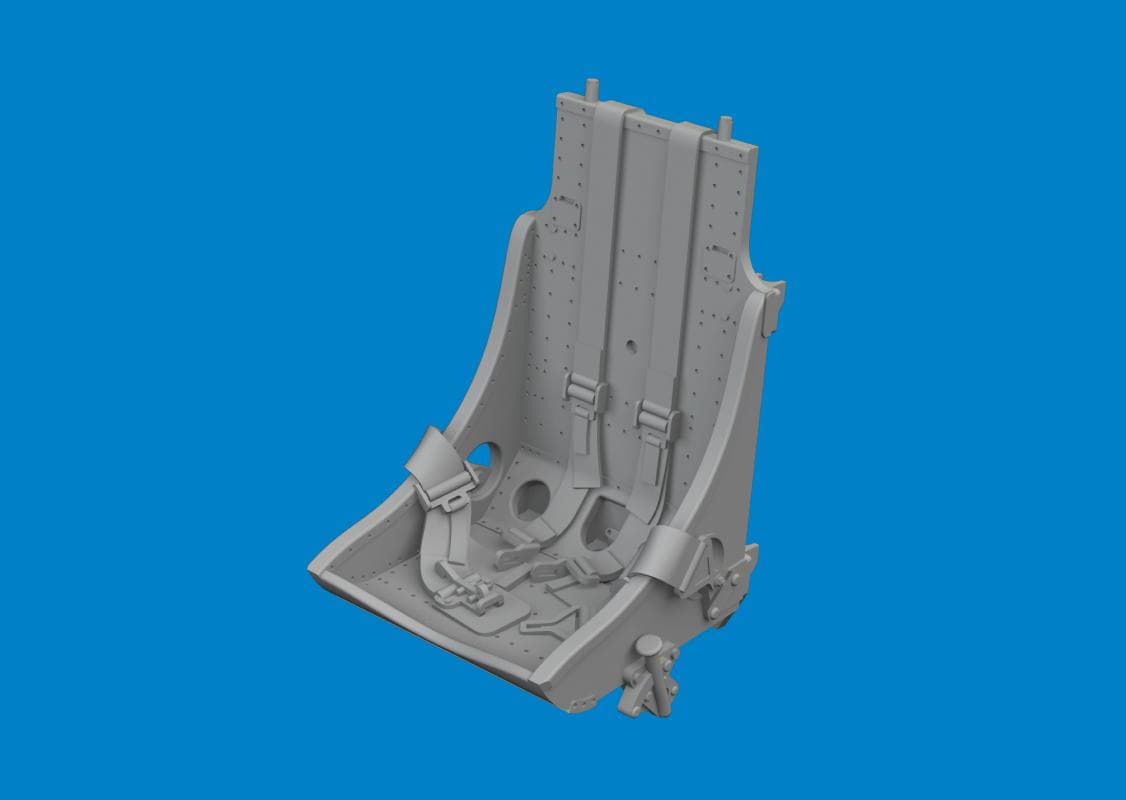 P-51b/C - Seat W/ Integral Belts Type 1 - Print [Eduard]